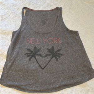 Billabong Gray Crop Tank Top Relaxed Fit